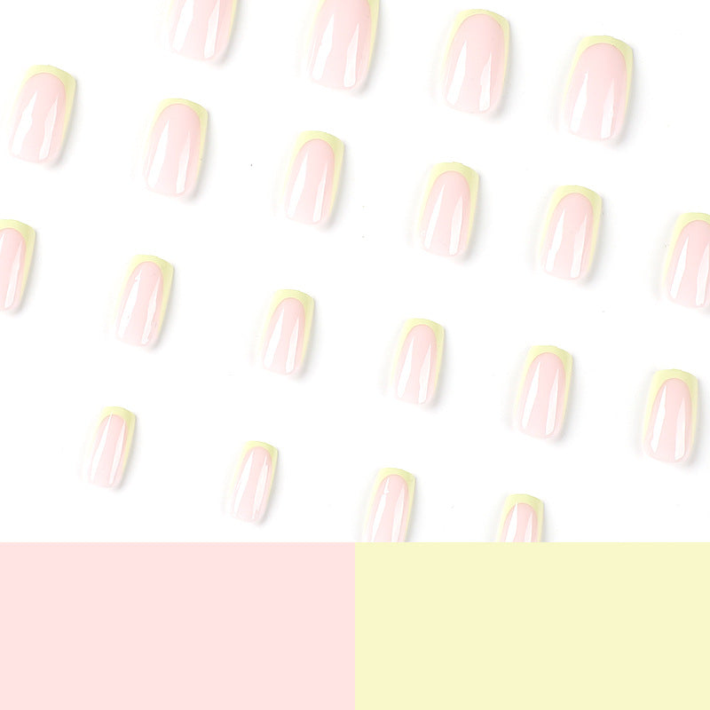 No.F394 Green Fingernails Patch 24pcs/Set