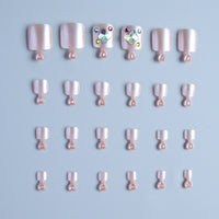 Mermaid Aurora Flash Toenail 24pcs/Set