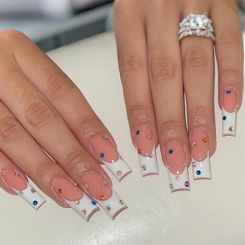 No.F540 Pink Fingernails Patch 24pcs/Set