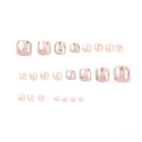 No.298 Pink Cute Toenail Patch 24pcs/Set