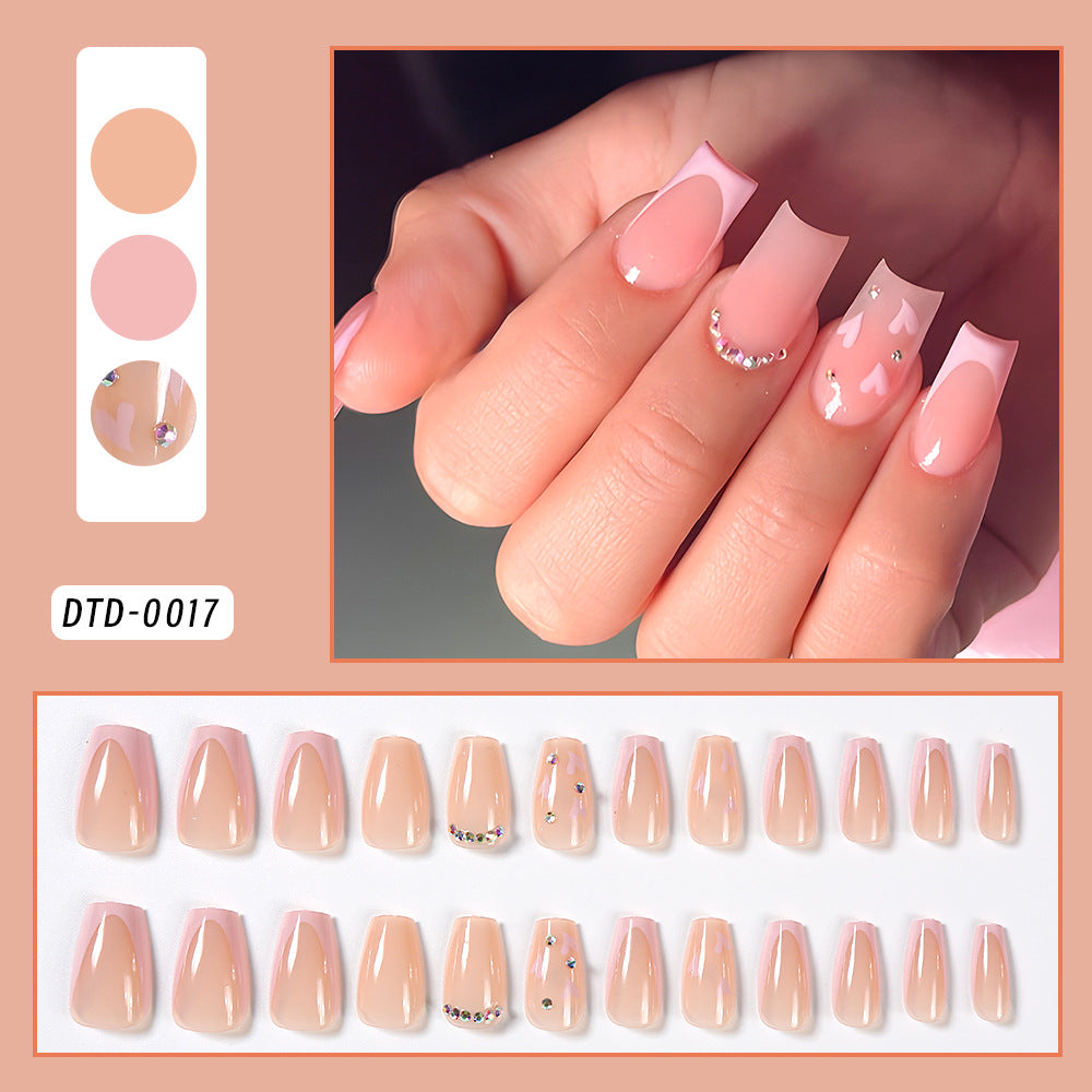 No.VN2 Pink Love Fingernails Patch 24pcs/Set