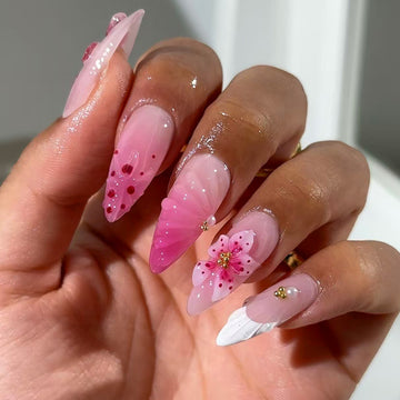 No.F448 Ice Stripes Fingernails Patch 24pcs/Set