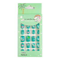 No.KD7 Cute Mini Kids Press on Fingernails 24pcs/Set