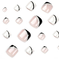 No.223 Black&White Cute Toenails Patch 24pcs/Set