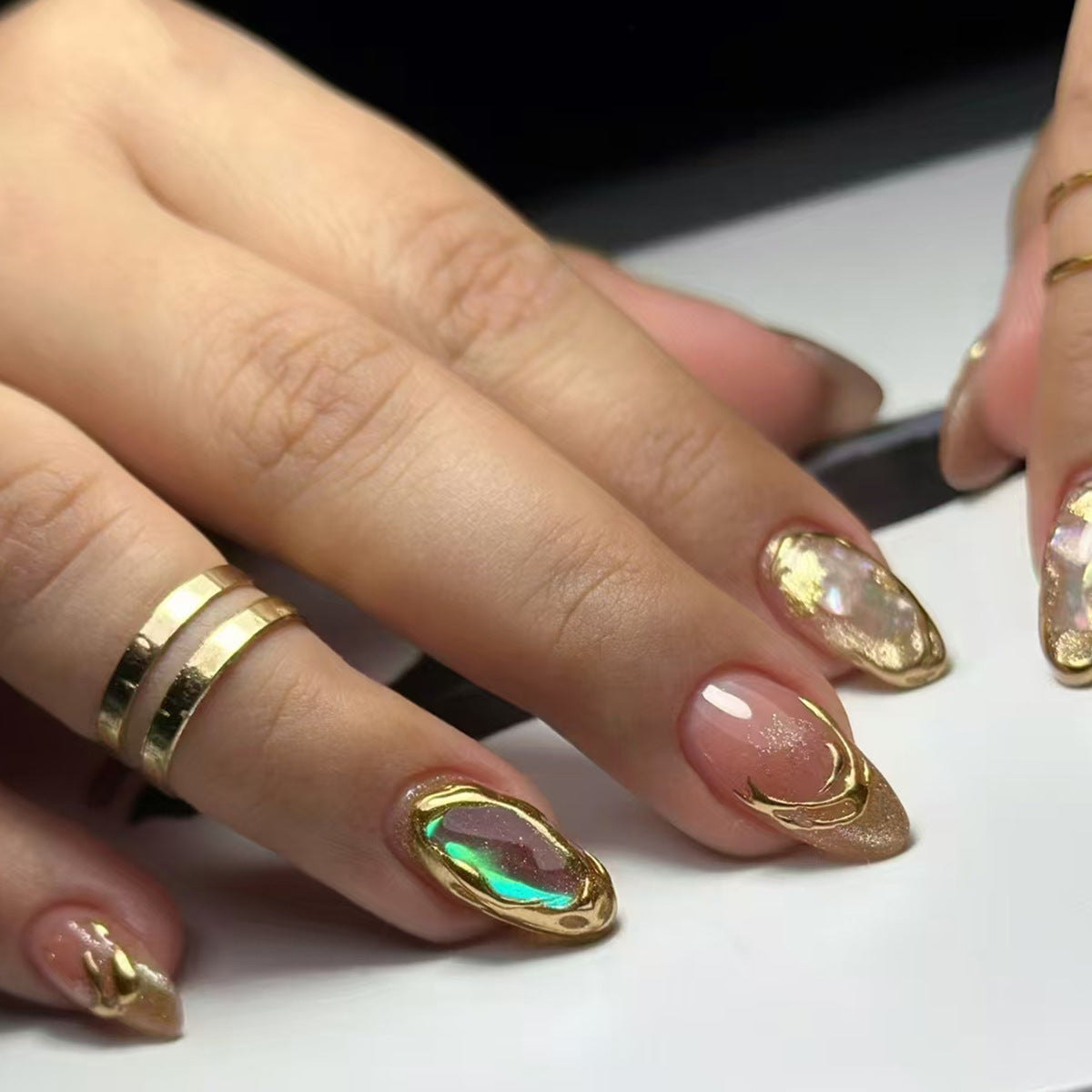 No.F843 Fashion Fingernails Patch 24pcs/Set