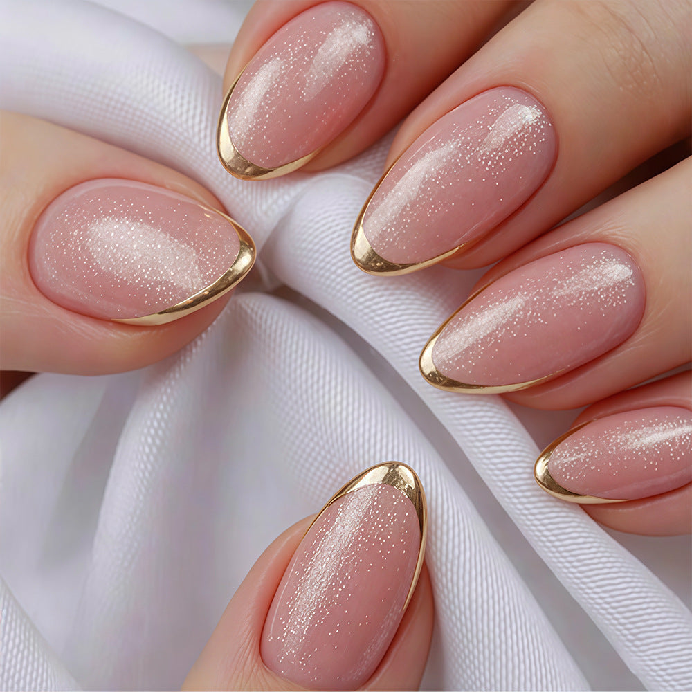 No.F720 Pink Fingernails Patch 24pcs/Set