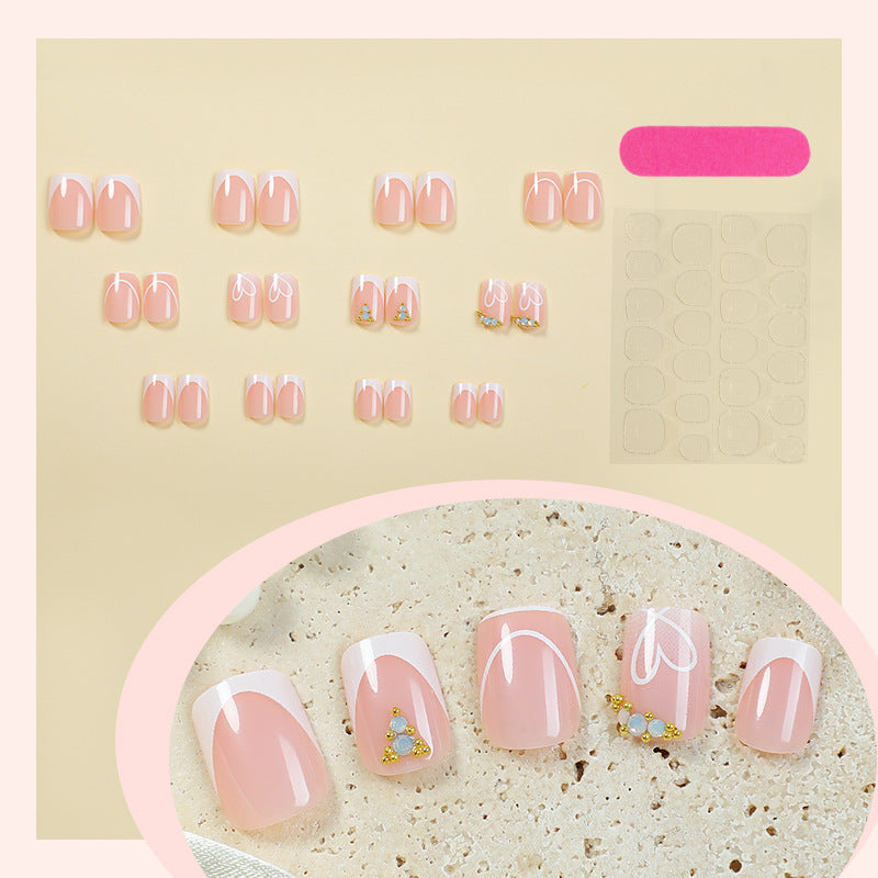 No.VN16 Pink Love Fingernails Patch 24pcs/Set