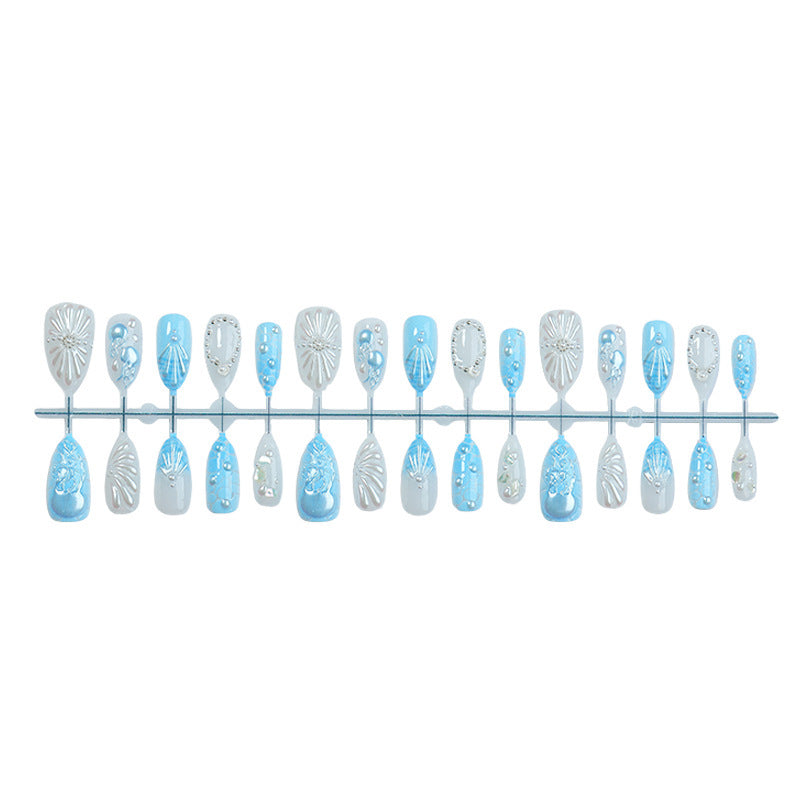 No.BH53 Blue Ocean Fingernails Patch 30pcs/Set