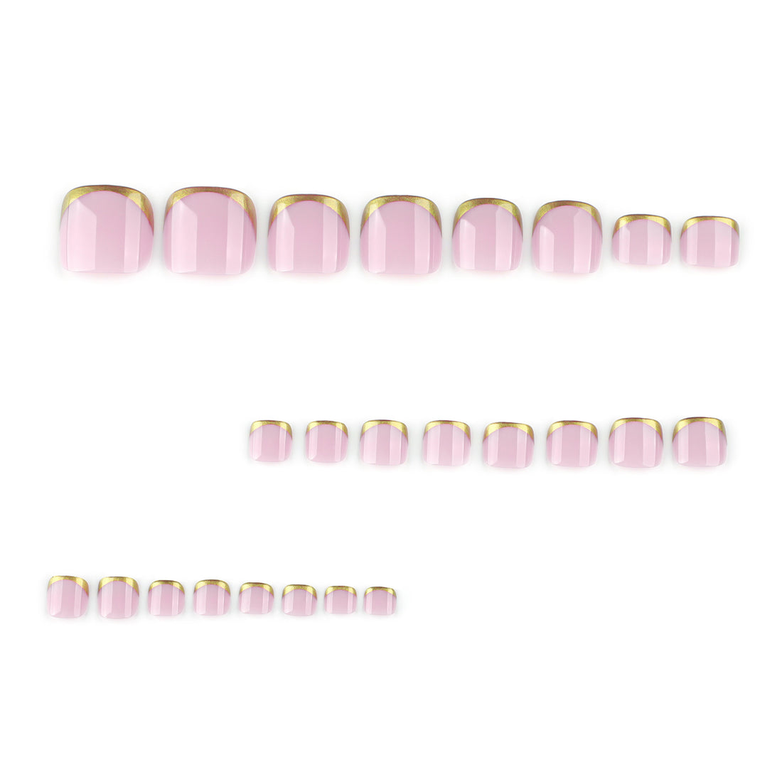 No.657 Gold Toenails Patch 24pcs/Set
