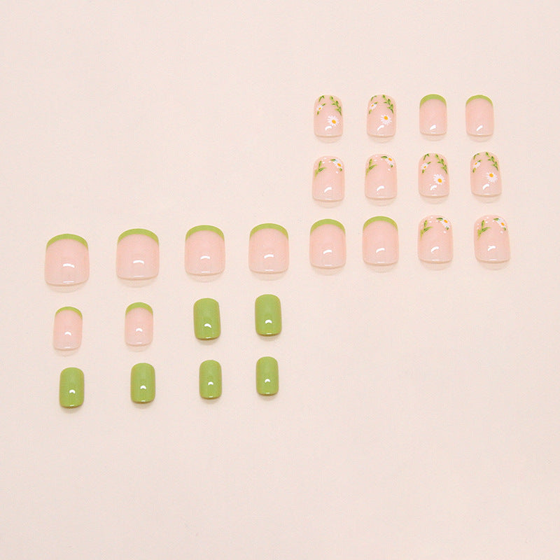 No.F452 Fresh Daisy Fingernails Patch 24pcs/Set