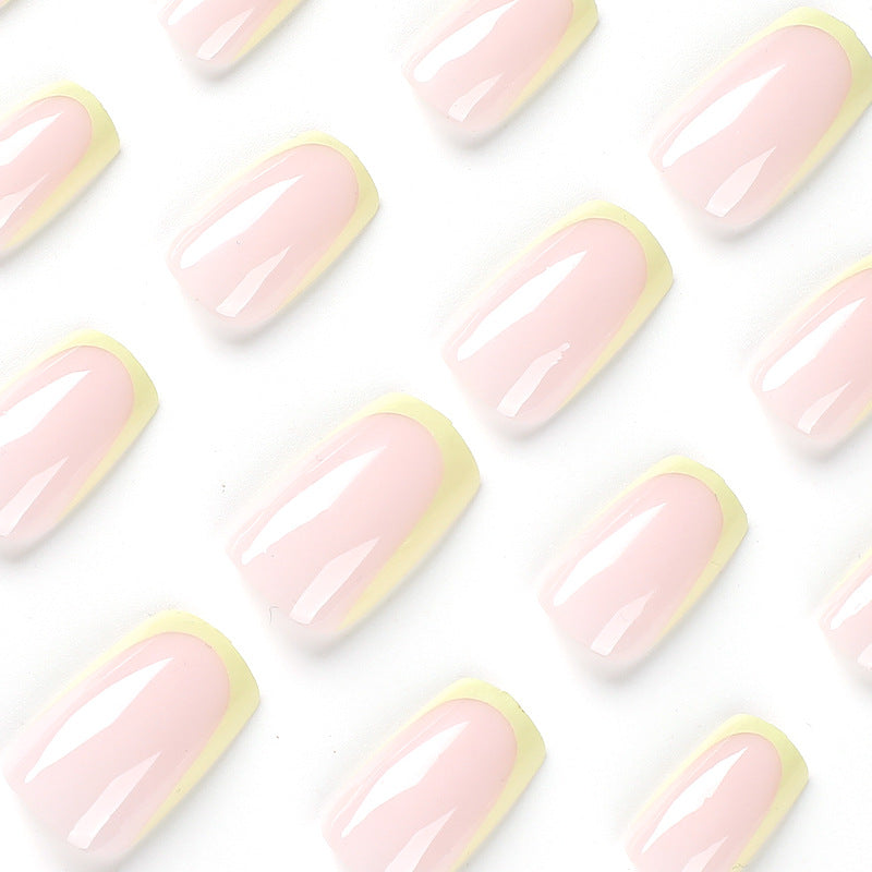 No.F394 Green Fingernails Patch 24pcs/Set