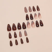 No.F528 Butterfly Fingernails Patch 24pcs/Set