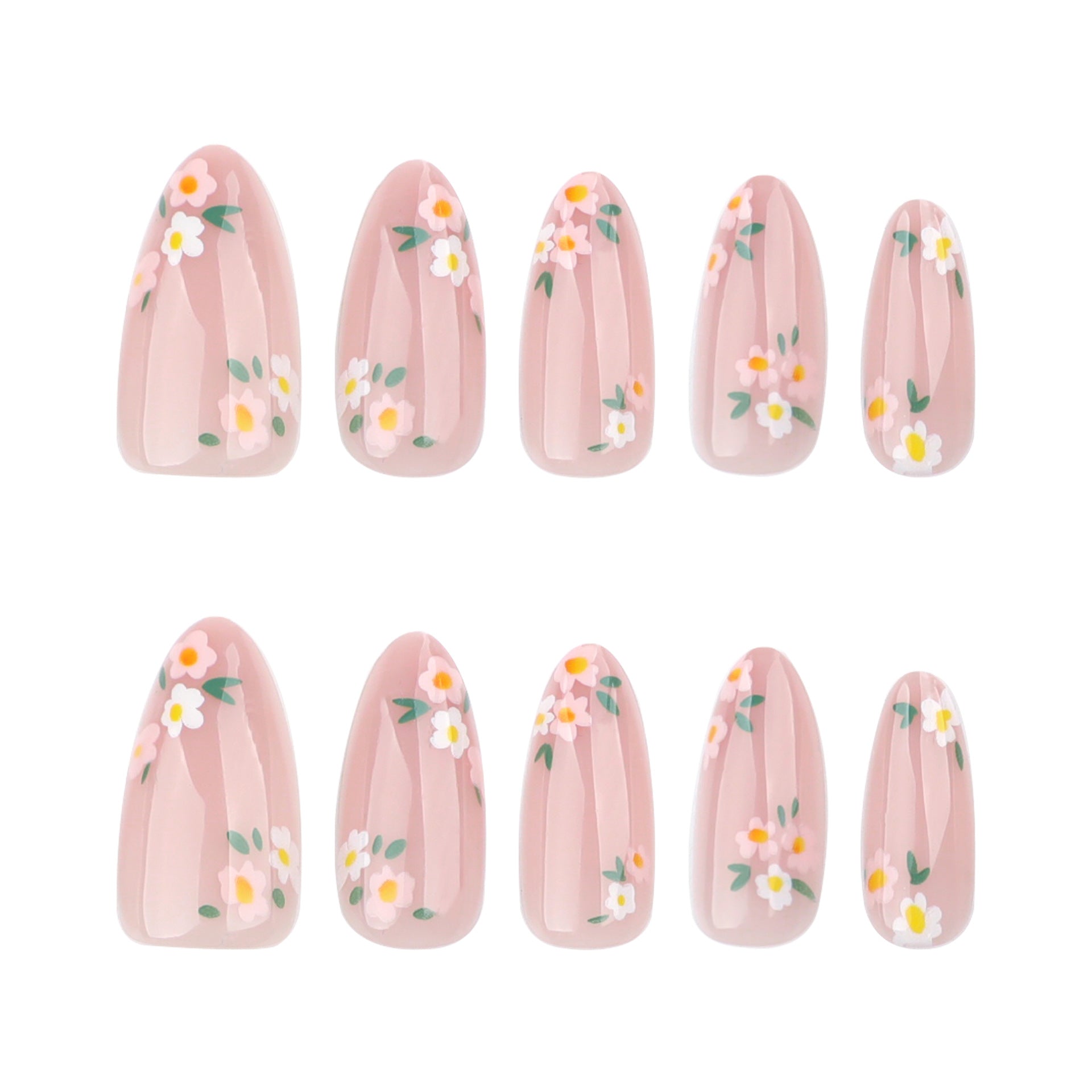 No.F635 Flowers Fingernails Patch 24pcs/Set