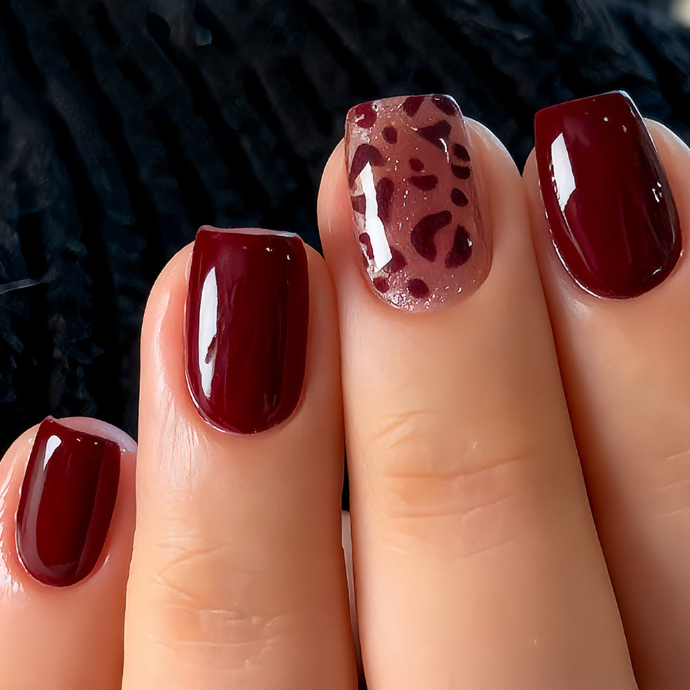 No.F781 Leopard Pint Fingernails Patch 24pcs/Set