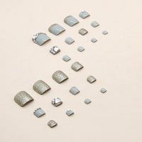 No.134 Champagne Glitter ArmorToenail 24pcs/Set