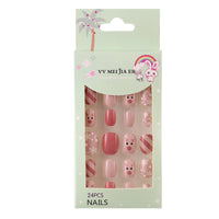 No.KD11 Christmas Mini Kids Press on Fingernails 24pcs/Set