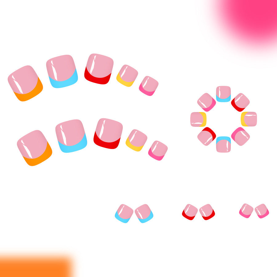 No.643 Color Toenails Patch 24pcs/Set