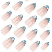 No.F41 Light Green Cat Eye's Short Fingernails Patch 24pcs/Set