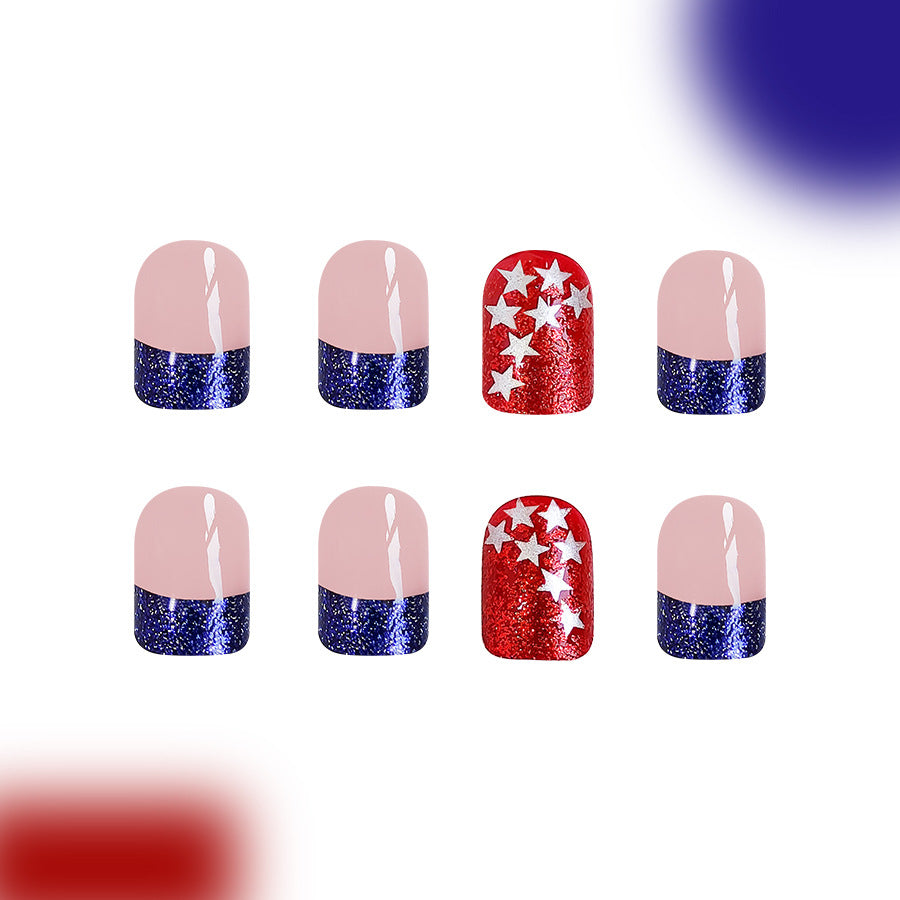 No.F106 Multicolor Fingernails Patch 24pcs/Set