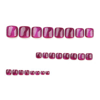 No.231 Purple Cat Eye Toenails Patch 24pcs/Set