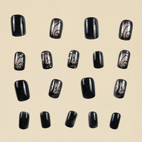 No.F44 Sexy Black Fingernails Patch 24pcs/Set