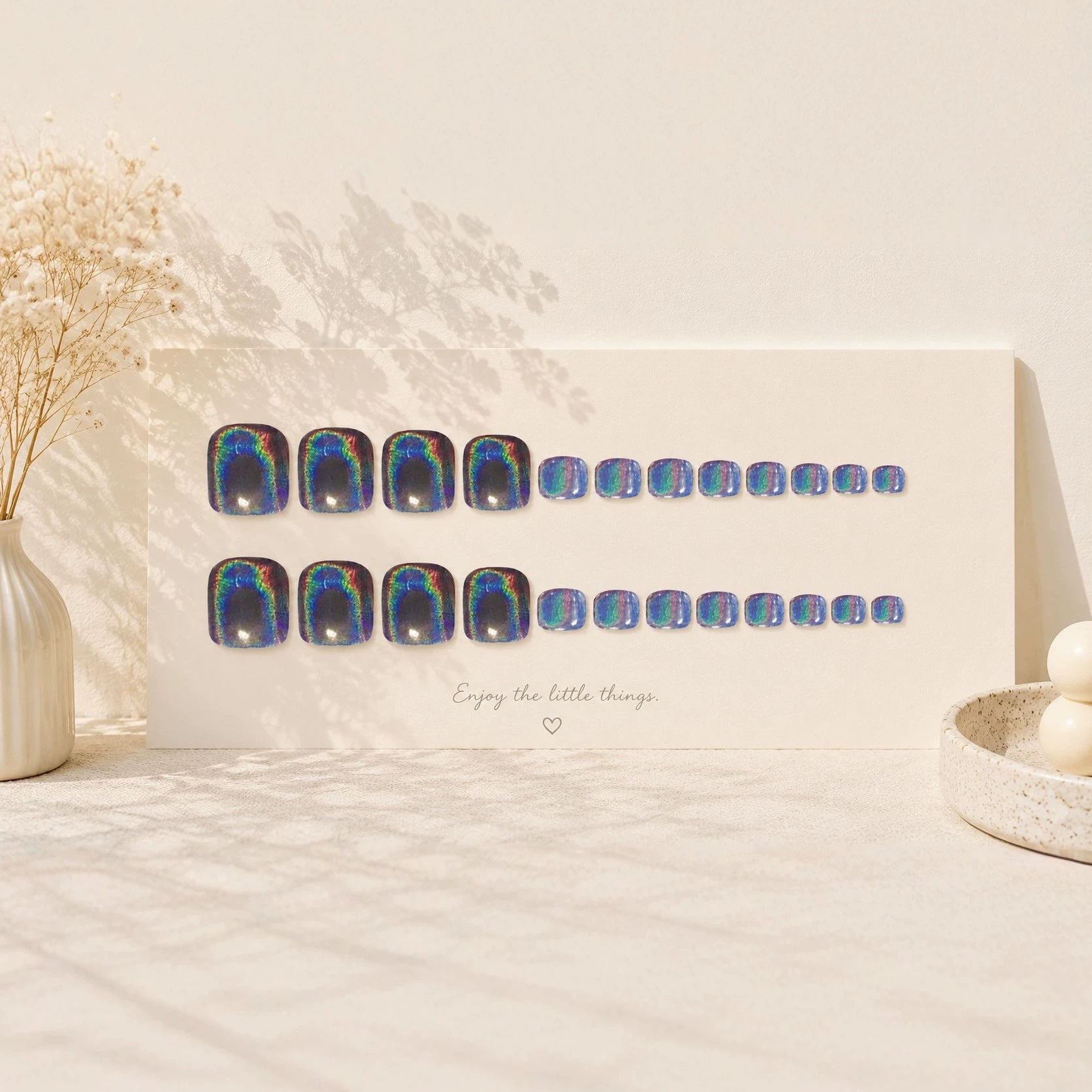 No.823 Dark Night Laser Toenails Patch 24pcs/Set