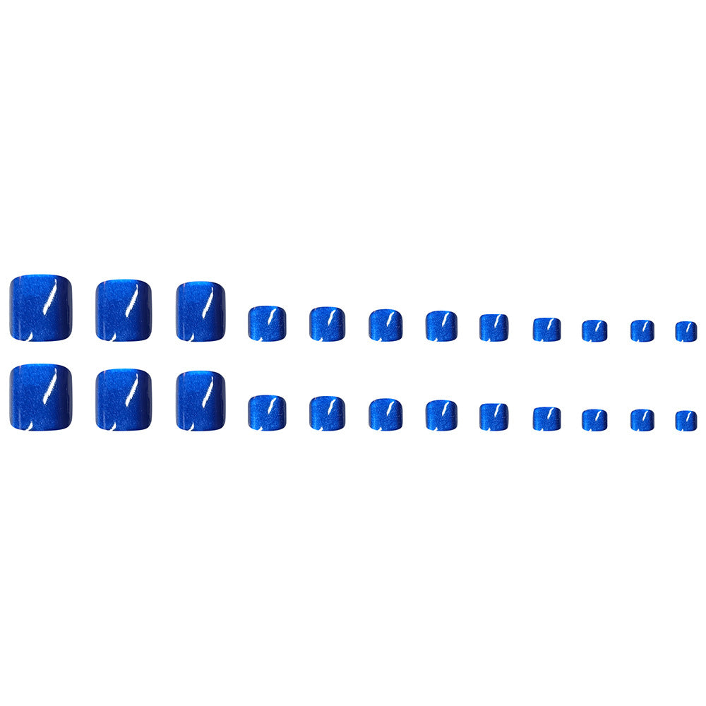 No.504 Blue Cat's Eye Toenails Patch 24pcs/Set