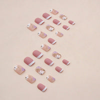 No.F102 Flower Fingernails Patch 24pcs/Set