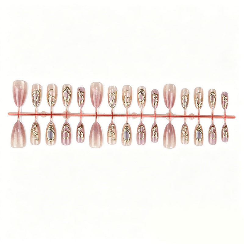 No.F818 Pearl Cat's Eye Fingernails Patch 30pcs/Set
