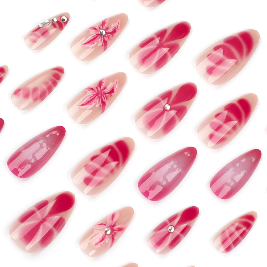 No.F417 Print Fingernails Patch 24pcs/Set