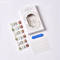 No.CM110 Christmas Snowflake Fingernails Patch 24pcs/Set