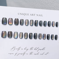 No.F59 Colorful Cat's Eye Fingernails Patch 24pcs/Set