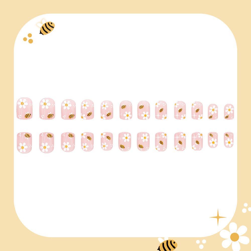 No.F755 Flowers Fingernails Patch 24pcs/Set
