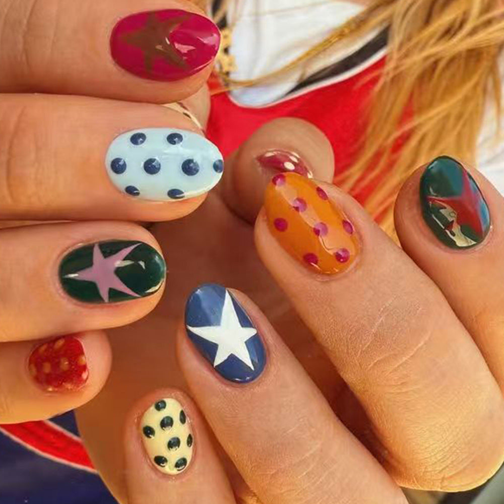 No.F768 Star Fingernails Patch 24pcs/Set