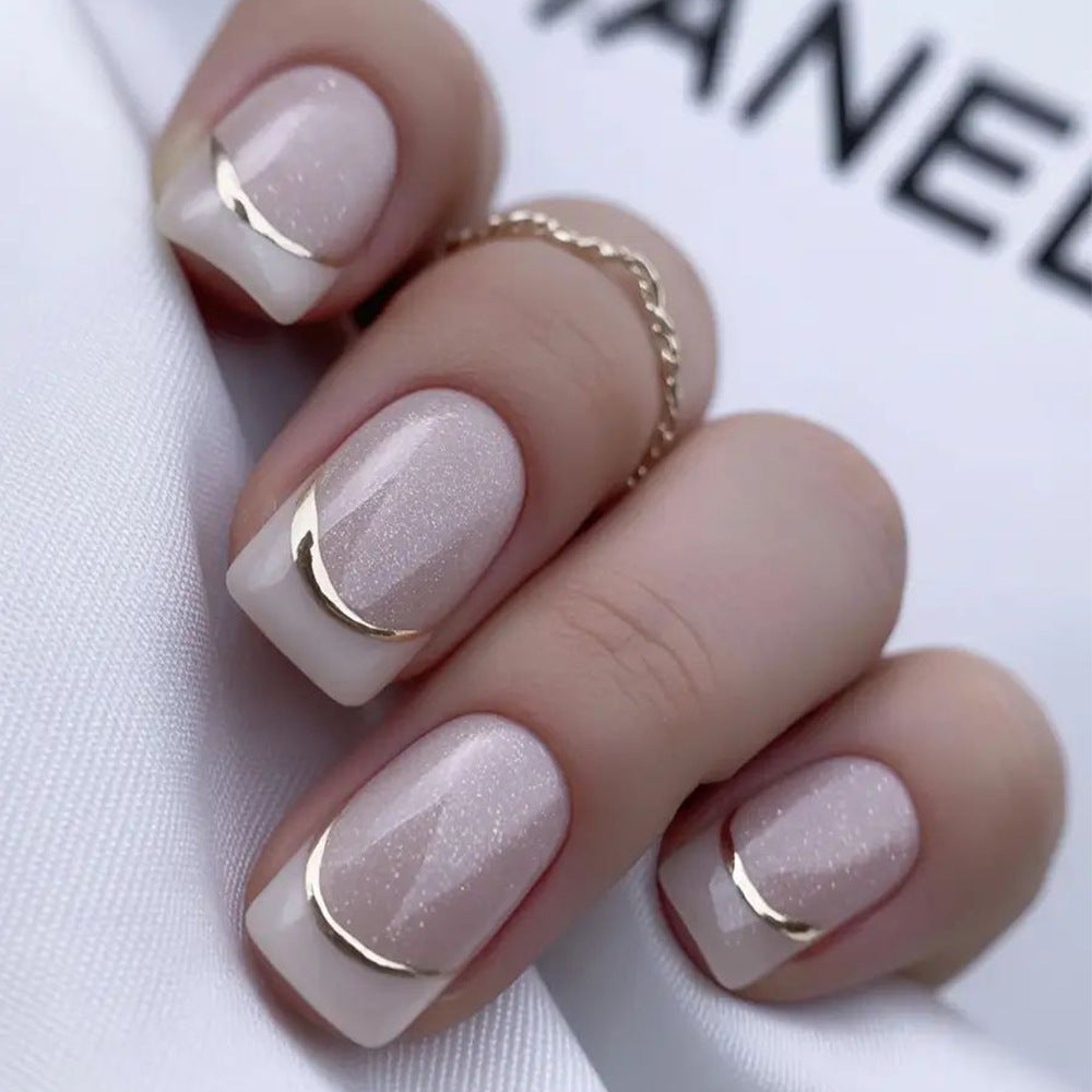 No.F778 Nude Pink Fingernails Patch 24pcs/Set