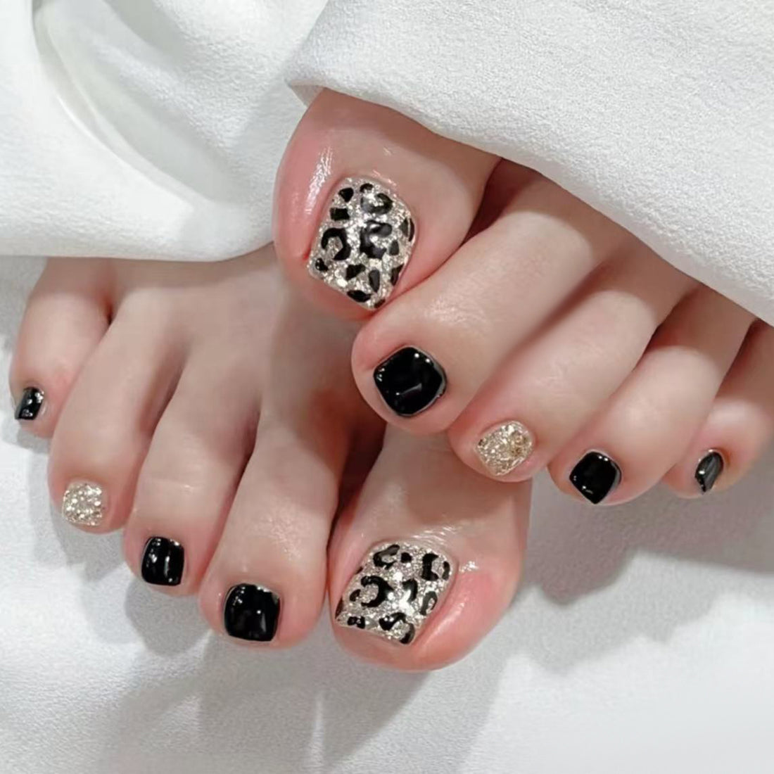 No.577 Leopard Toenails Patch 24pcs/Set