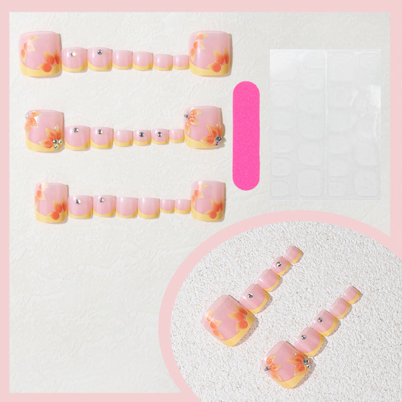 No.792 Flower Toenails Patch 24pcs/Set