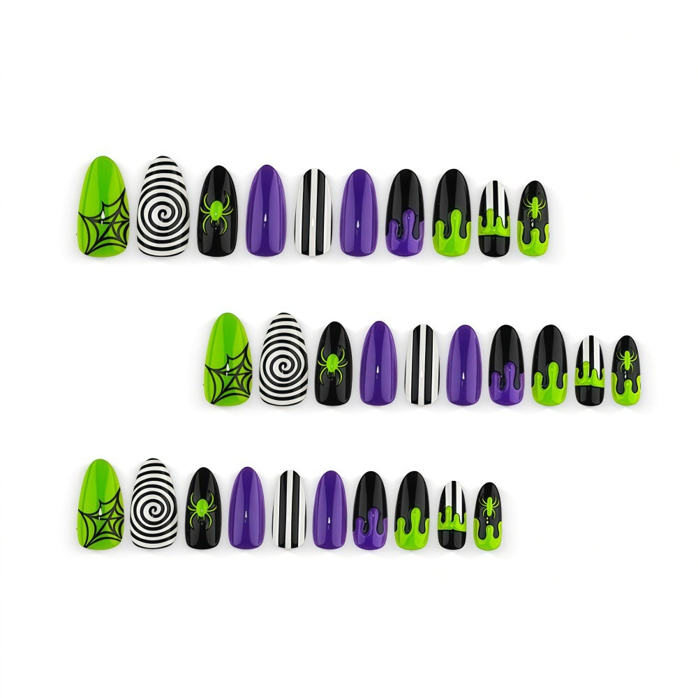 No.AW206 Halloween Fingernails Patch 24pcs/Set