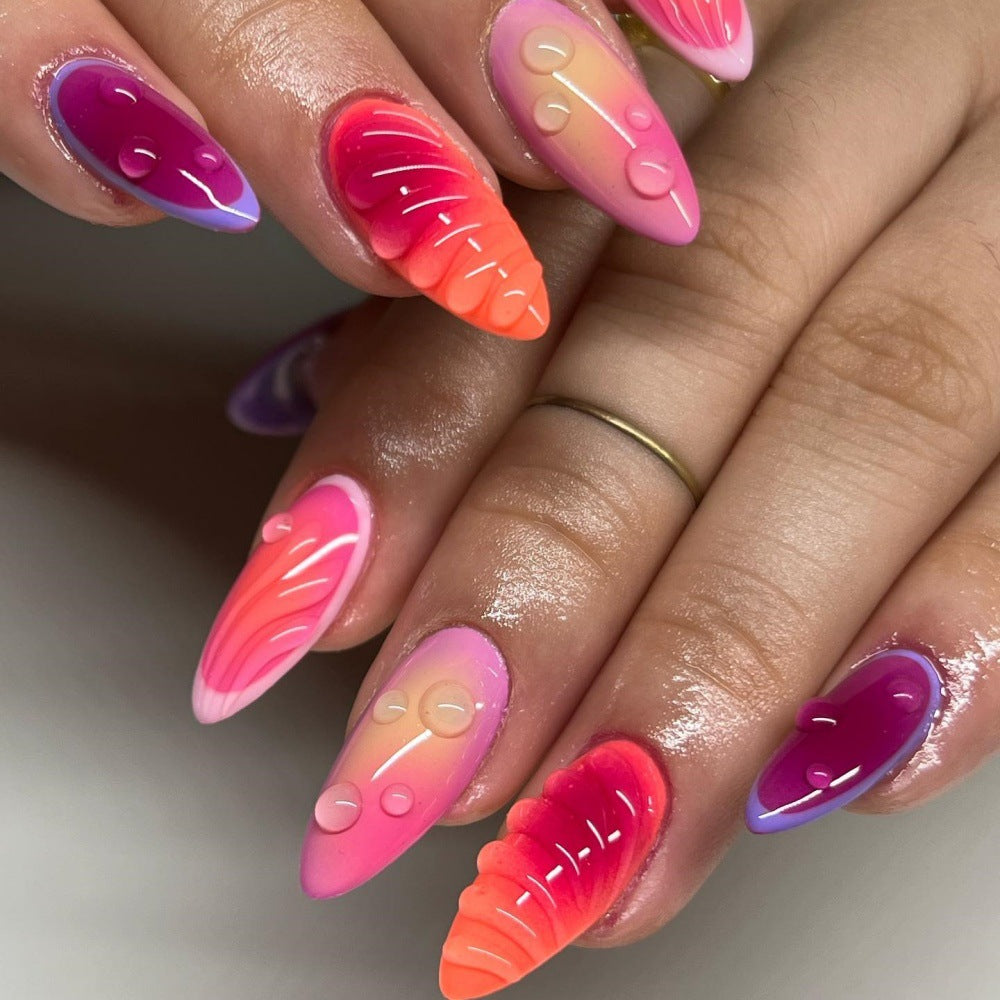 No.F475 3D Fashion Fingernails Patch 24pcs/Set
