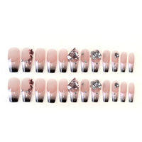 No.F75 Flash Diamond Fingernails Patch 24pcs/Set