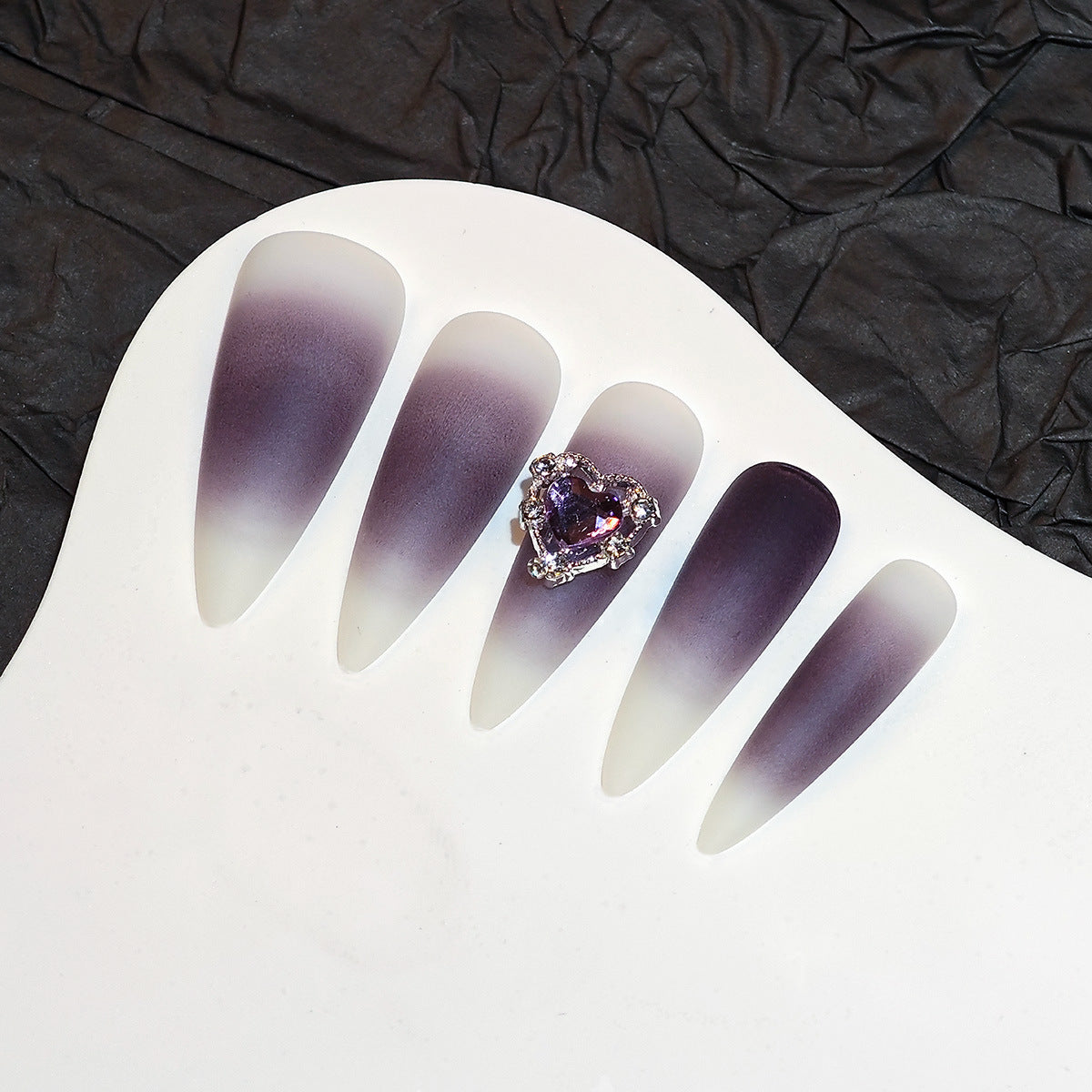 No.F544 Dark Love Fingernails Patch 24pcs/Set