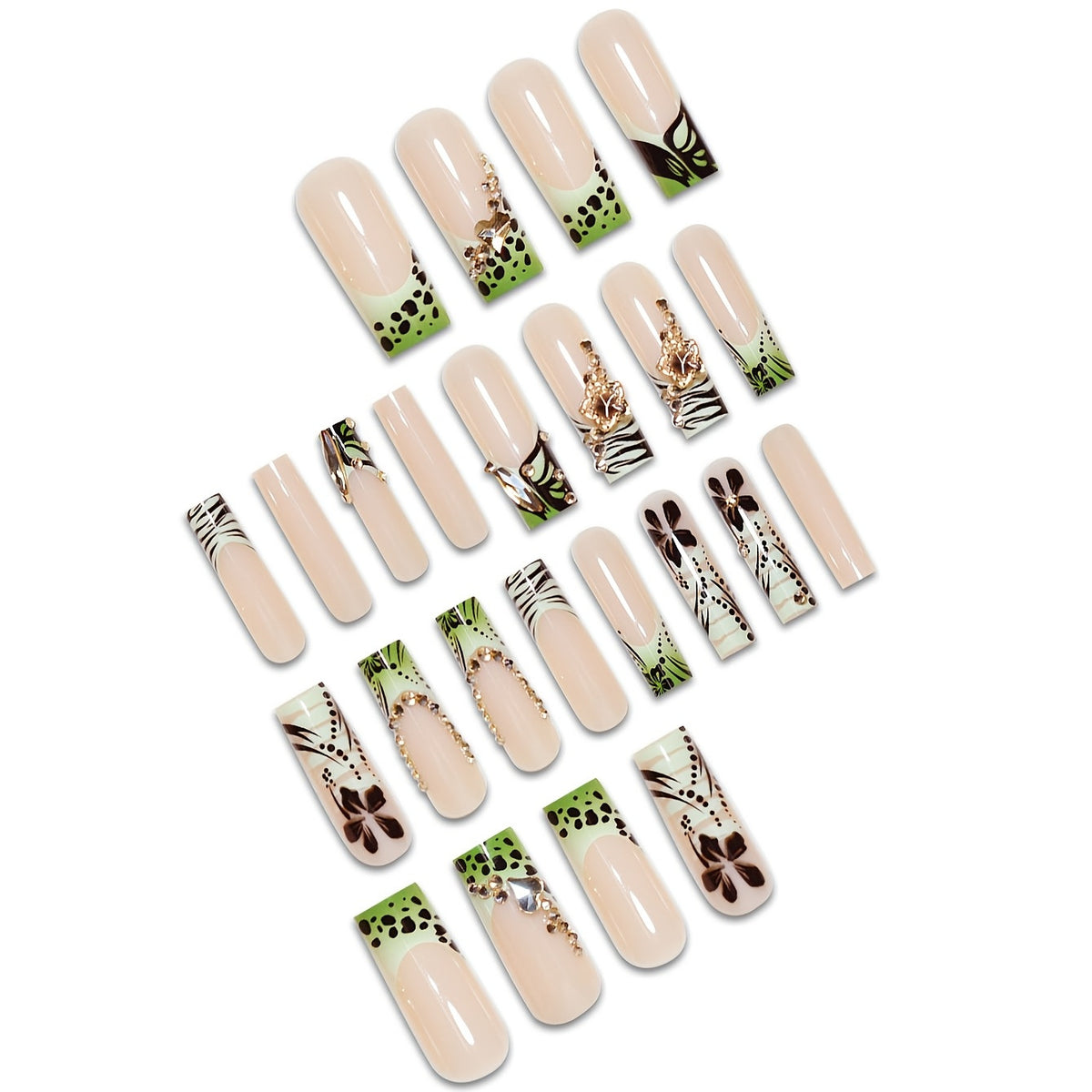 No.F681 Butterfly Fashion Fingernails Patch 24pcs/Set