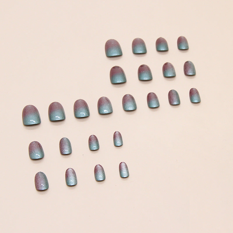No.F390 Multicolor Cat's Eye Fingernails Patch 24pcs/Set