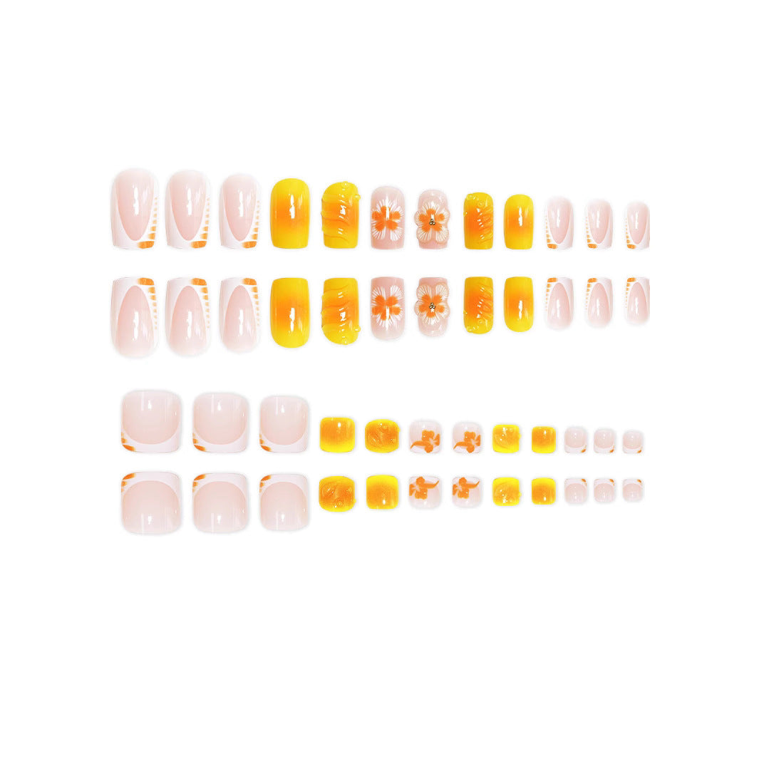 No.PSN88 Flowers Hand & Toe Pair Set-48pcs