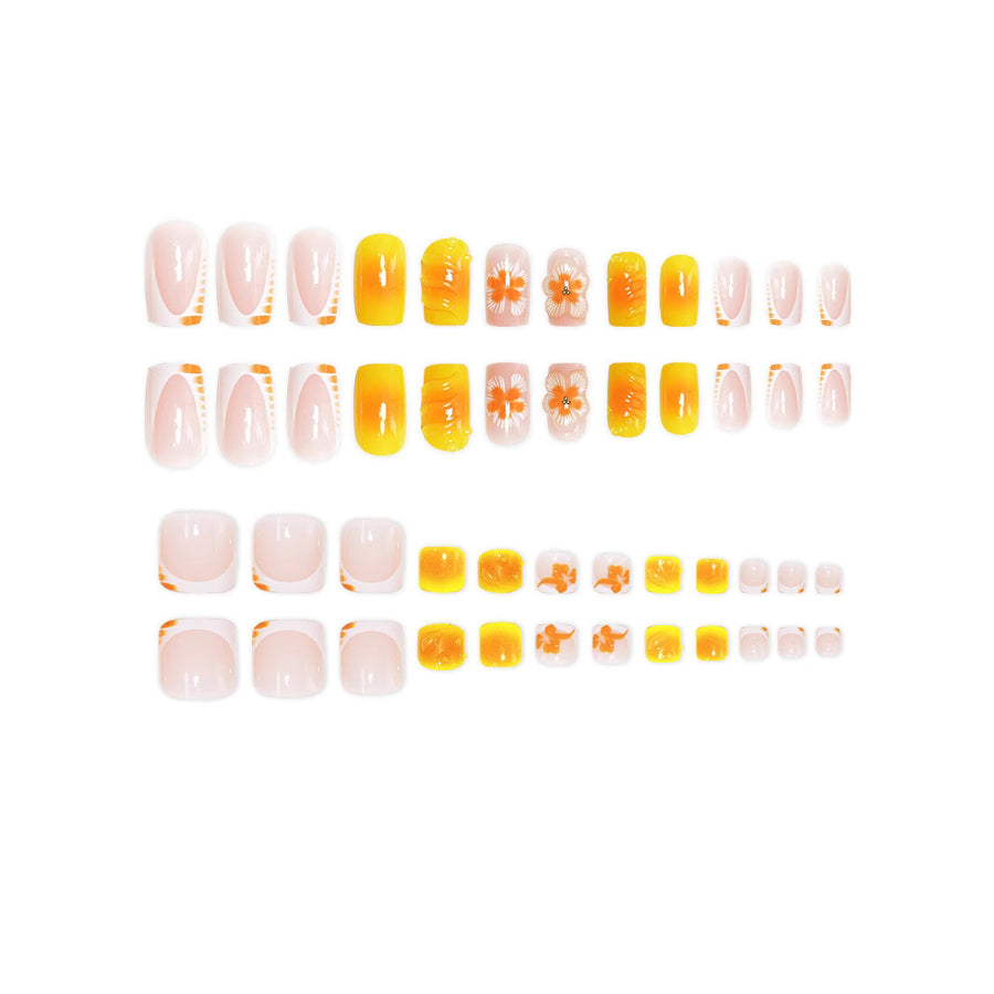 No.PSN88 Flowers Hand & Toe Pair Set-48pcs