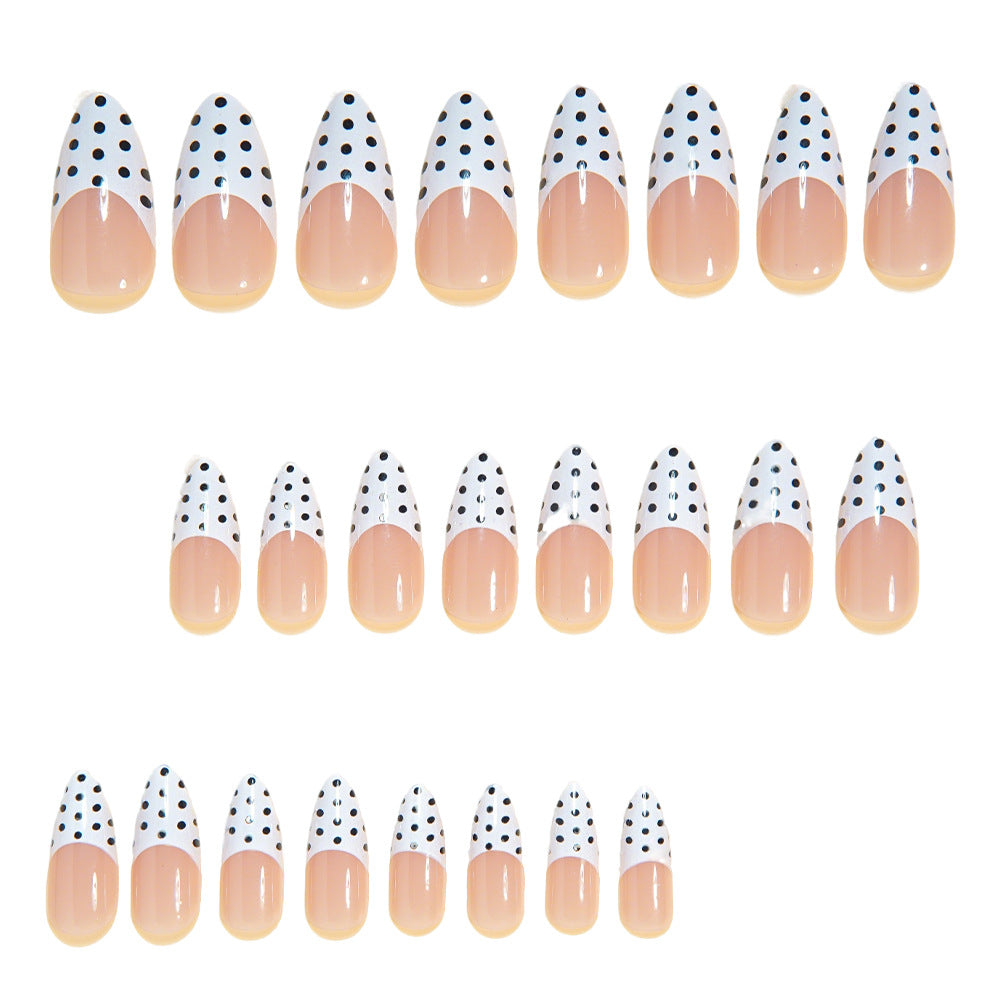 No.PSN185 Black Polka Dots Hand & Toe Pair Set-48pcs