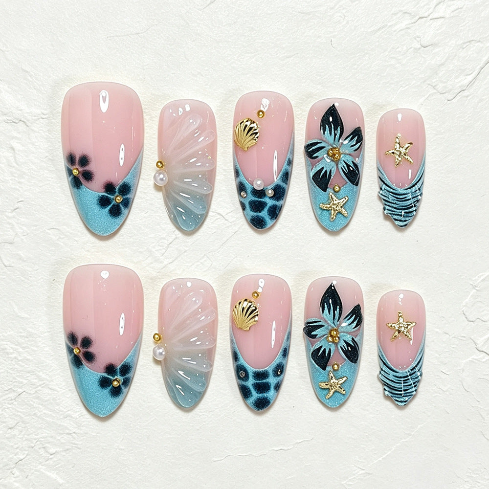 No.F753 Ocean Resort Fingernails Patch 24pcs/Set