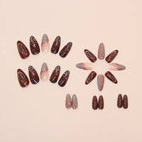 No.F528 Butterfly Fingernails Patch 24pcs/Set