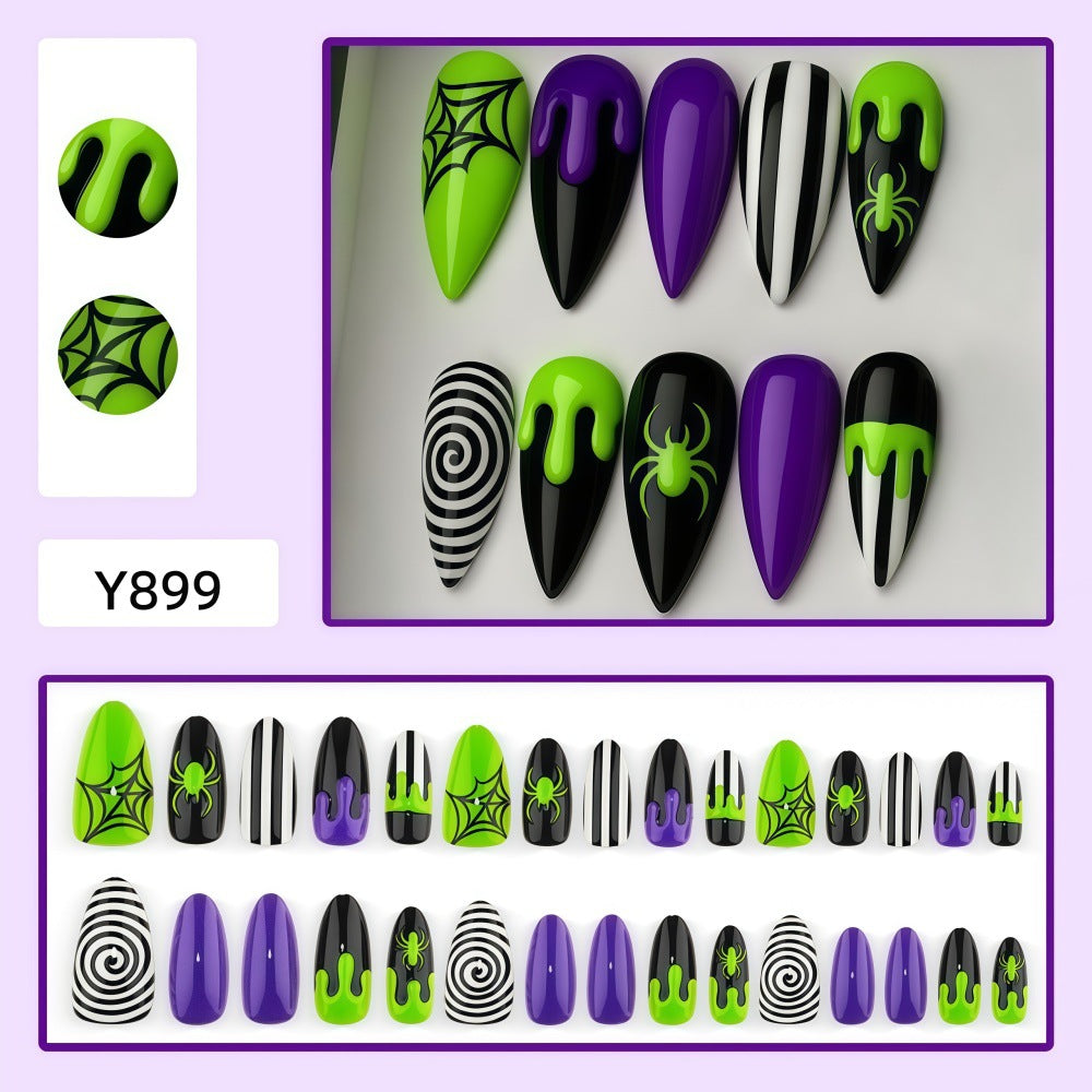 No.AW206 Halloween Fingernails Patch 24pcs/Set