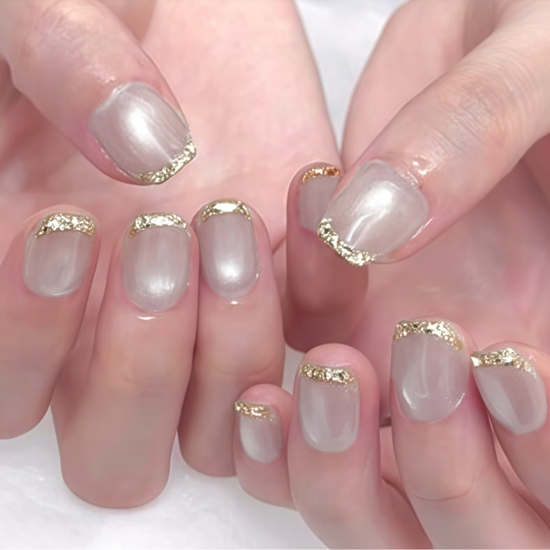 No.F734  Fashion Cat's Eye Fingernails Patch 24pcs/Set